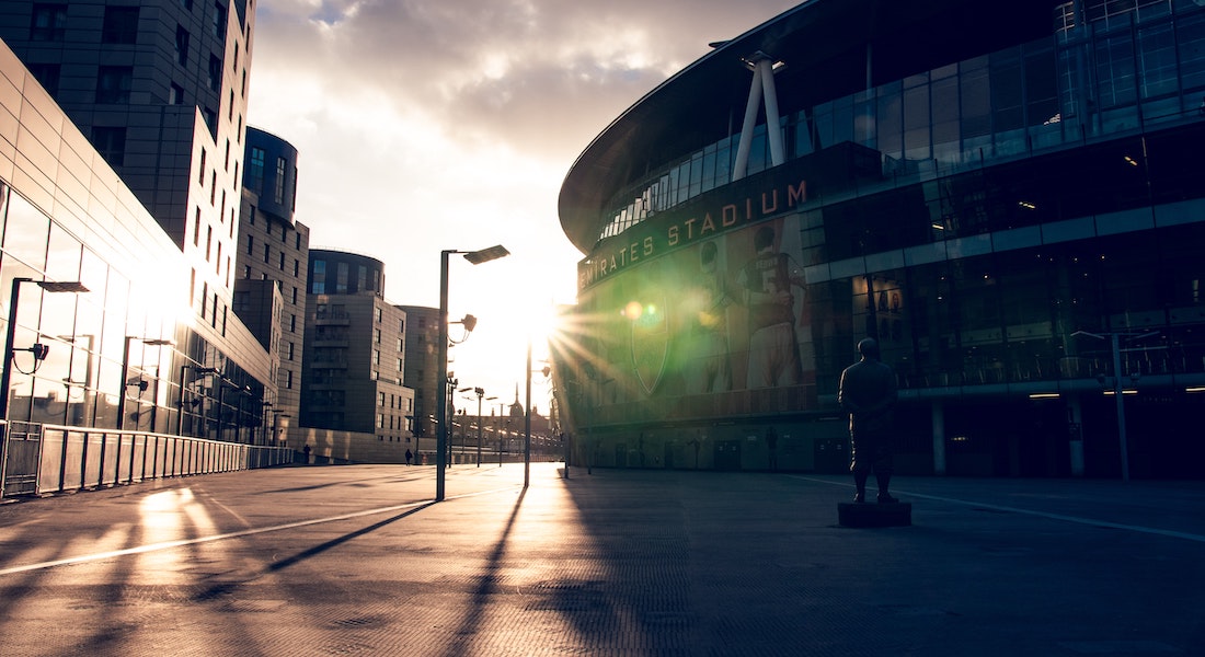 Entrance to Emirates Stadium.