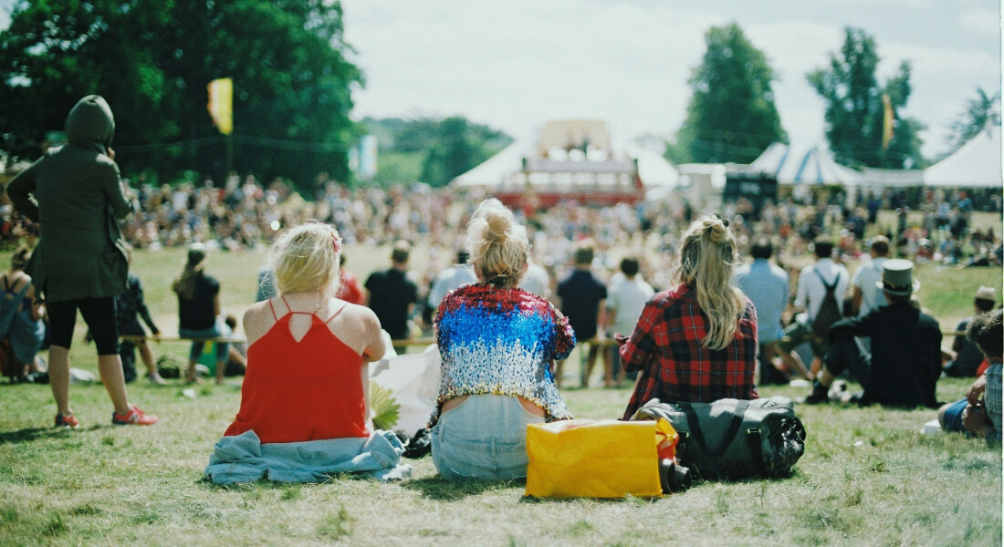 People on grass